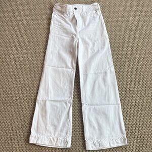 G Label White Wide-Leg Jeans